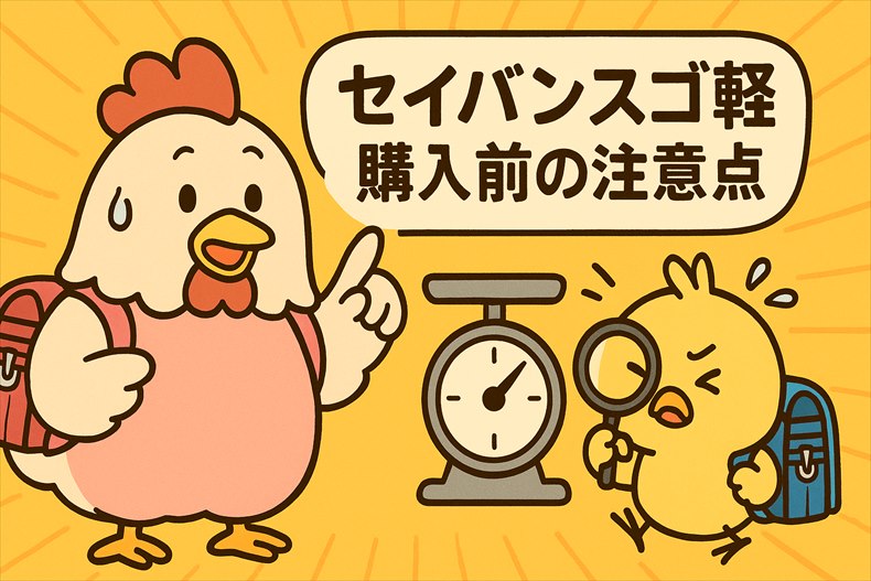 セイバンスゴ軽のデメリット